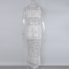 Bikini Top Knit Hollow Chainlink Vest Long Dress 53