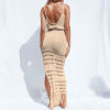 Bikini Top Tie Tassel Swimsuit Coat Beach Maxi Skirt 49