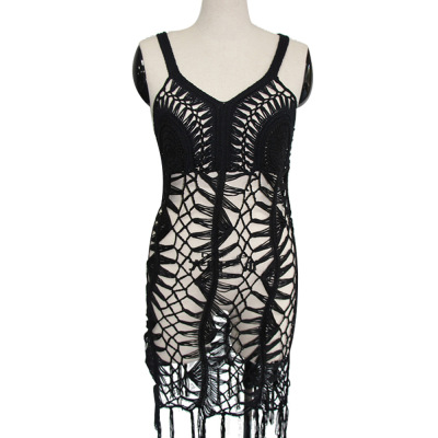 Camisole bikini knitted beach hook hollow out sun protection clothing 122