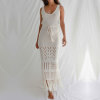 Fringed Swimsuit Coat Beach Long Skirt Women's Bikini Cover Up 50