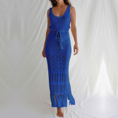 Fringed Swimsuit Coat Beach Long Skirt Women's Bikini Cover Up 50