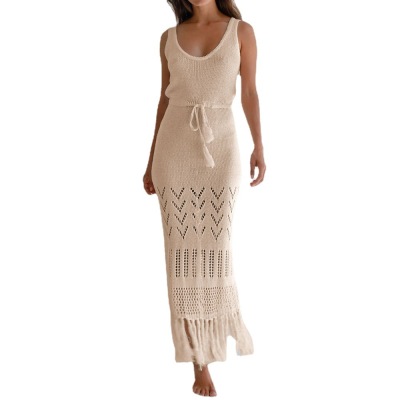 Fringed Swimsuit Coat Beach Long Skirt Women's Bikini Cover Up 50