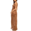 Hollow tie fringed swimsuit coat dress 41