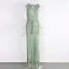 Hollow tie fringed swimsuit coat dress 41