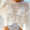 Hot Sale White Knit Loose Beach Bolero Sunscreen Shirt 65