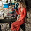 Knitted Hollow Dress Vacation Beach Knitwear Sexy Knitted Dress 78
