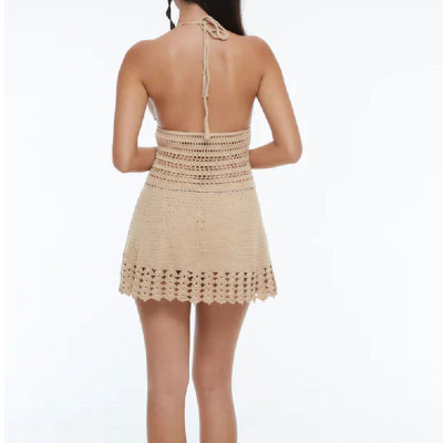New Beach Dress Sexy Sling Hollow Strap Beach Dress 91