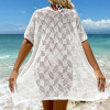 New strappy beach blouse hollow-knit beach skirt 75