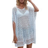 New women's sun protection clothing hollow knitted mesh outerwear 85