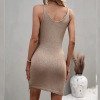 Pure color sexy women's vest skirt skirt hem dress 29