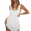 Sexy Square Neck Backless Strap Sweater Dress Women's Knitted Vest Dress 20