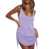 Sexy Square Neck Backless Strap Sweater Dress Women's Knitted Vest Dress 20