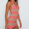 Short Skirt Spice Girl V-Neck Halter Neck Backless Slim Knitted Dress 28