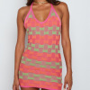 Short Skirt Spice Girl V-Neck Halter Neck Backless Slim Knitted Dress 28