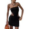 Sleeveless Knit Dress Tight Hollow Wrap Dress 18