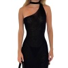 Solid Color Slim Sexy Long Dress Beach Vacation Dress 16