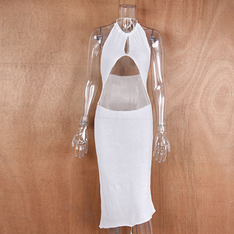 Strap sexy backless beach dress 5