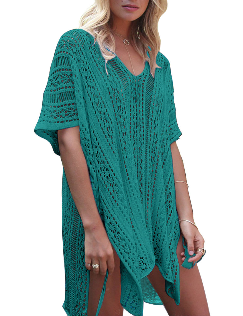 sun protection knitted swimsuit blouse 56