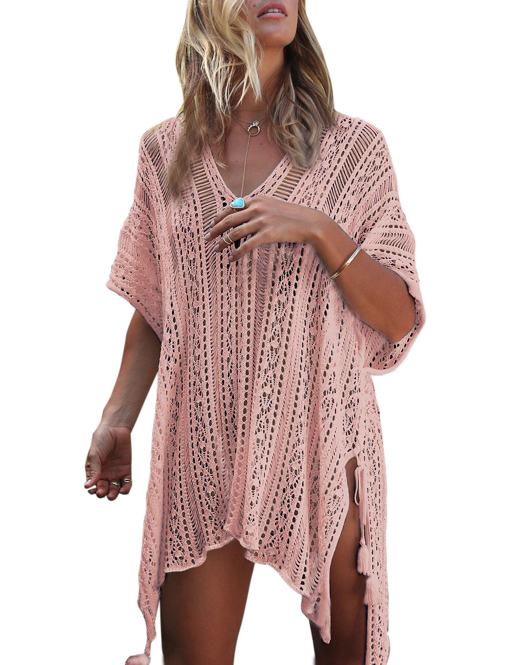 sun protection knitted swimsuit blouse 56