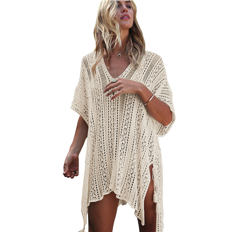 sun protection knitted swimsuit blouse 56