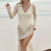 Sunscreen bikini sexy see-through dress V-neck 124