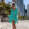 Swimsuit Knitwear Bell Sleeve Hollow Lace Beach Long Dress 87