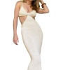 Tight strapless backless beach dress 66