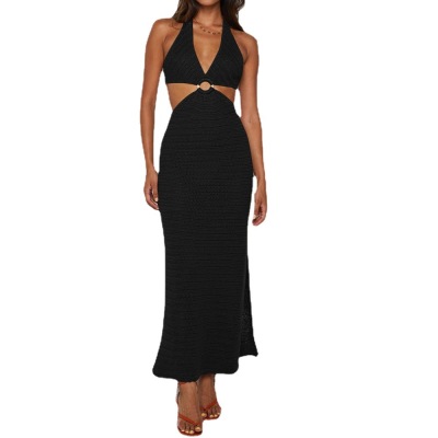 V-neck strapless beach dress 43