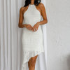 Women's bikini cover-up hollow tie tassel swimsuit coat beach dress 77