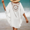 women's hollow beach cover up bikini sun protection shirt 26