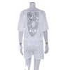 Women's knitted swimwear bikini cover-up bodysuit 119