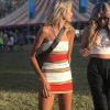Women's Knitwear Contrast Color Stripe Slim Sexy Dress 32