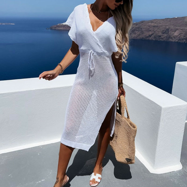 women's sexy slit bikini sunscreen dress 13