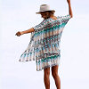 Beach Cover-Up Holiday Knit Colorblock Bikini Cover-Up 120 