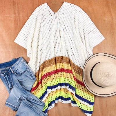 Beach crochet hollow out, sun protection clothing knitted swimwear cover-up 101 