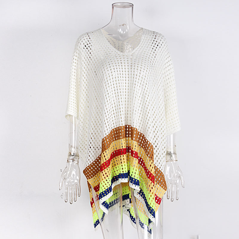 Beach crochet hollow out, sun protection clothing knitted swimwear cover-up 101 