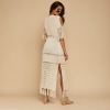 Bikini Cover Up Dress Belt Long Beachwear 154