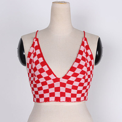 Swimsuit Girls Swimsuit Sexy Red Plaid Holiday Bikini 76
